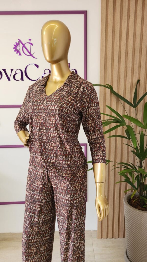conjunto calça e blusa manga 3/4 fluity look feminino