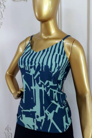regata fluity azul e preta