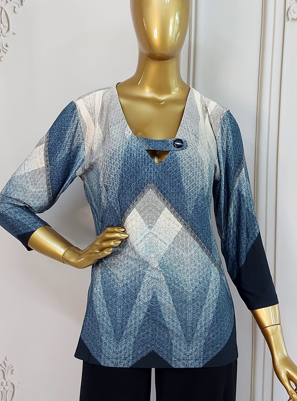 blusa com manga fluity fashion