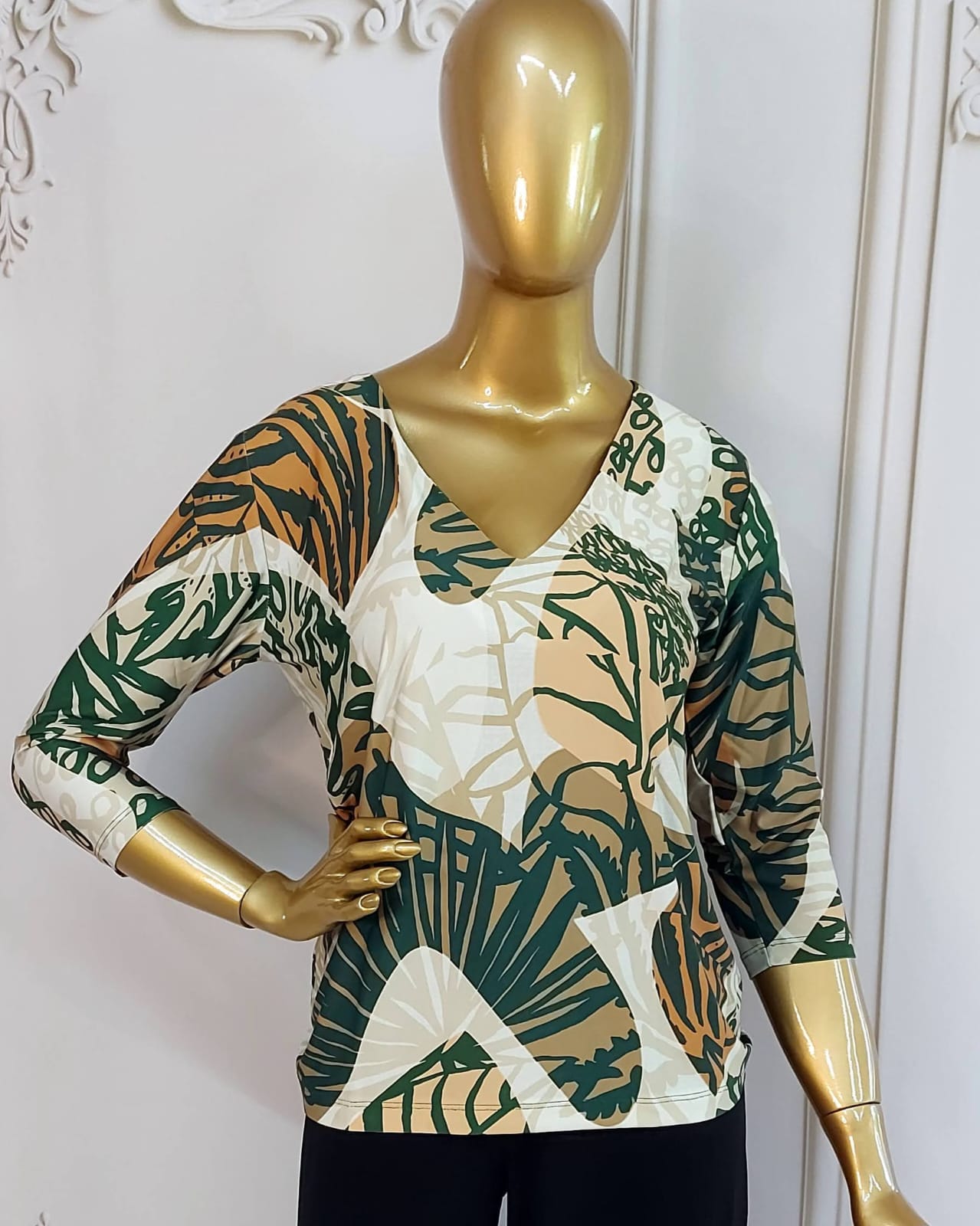 blusa fashion fluity com manga