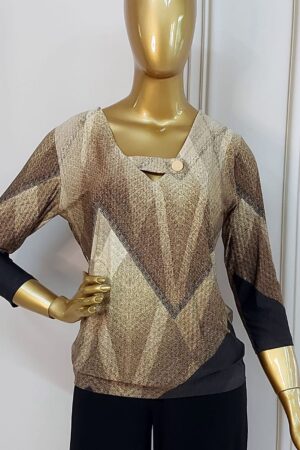 blusa fashion fluity com manga