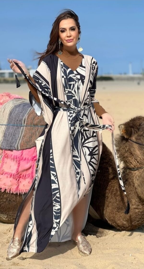 Kaftan Longo em Fluity Estampado
