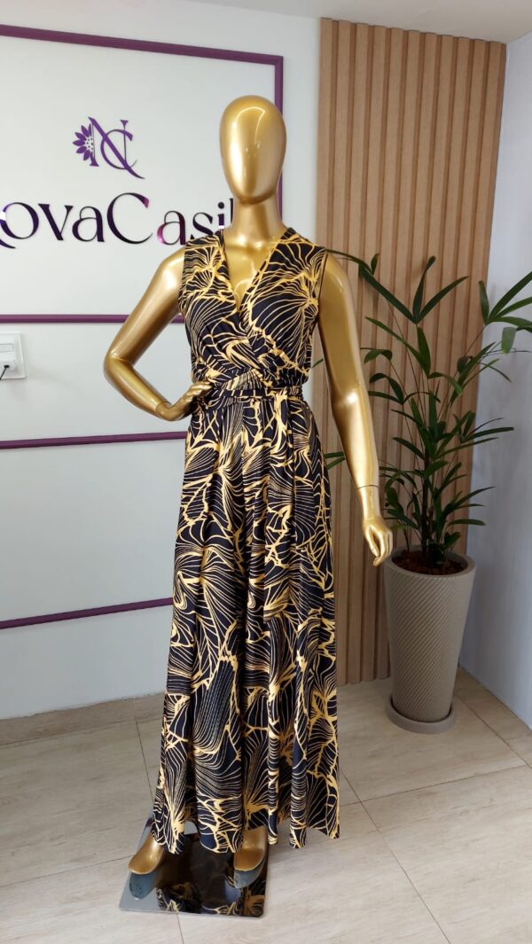 macacão em fluity fashion preto estampado