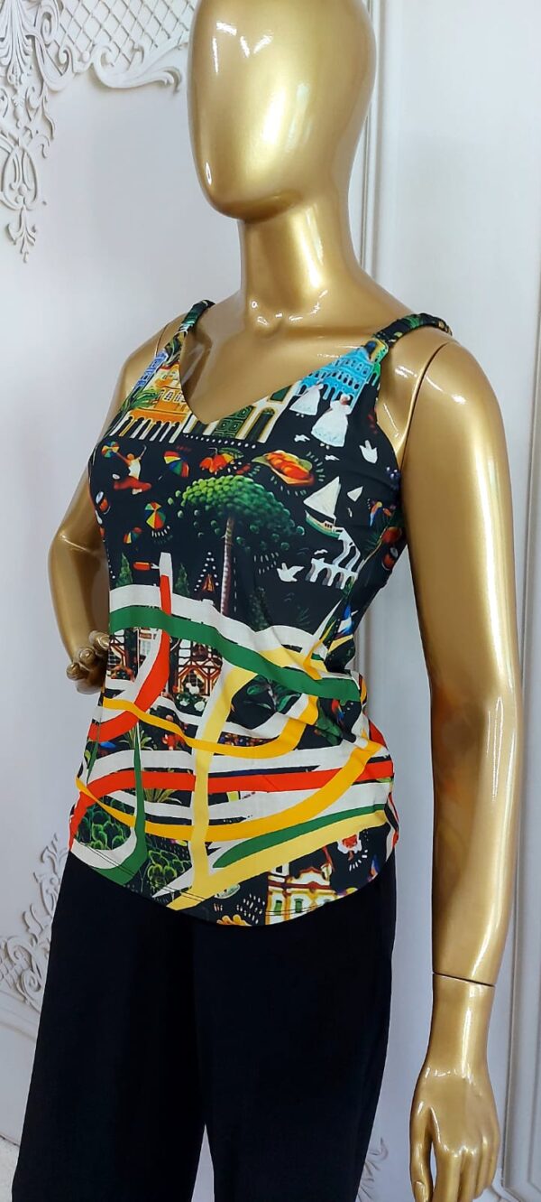 Blusa em Fluity Venice Meu Brasil - Imagem 2