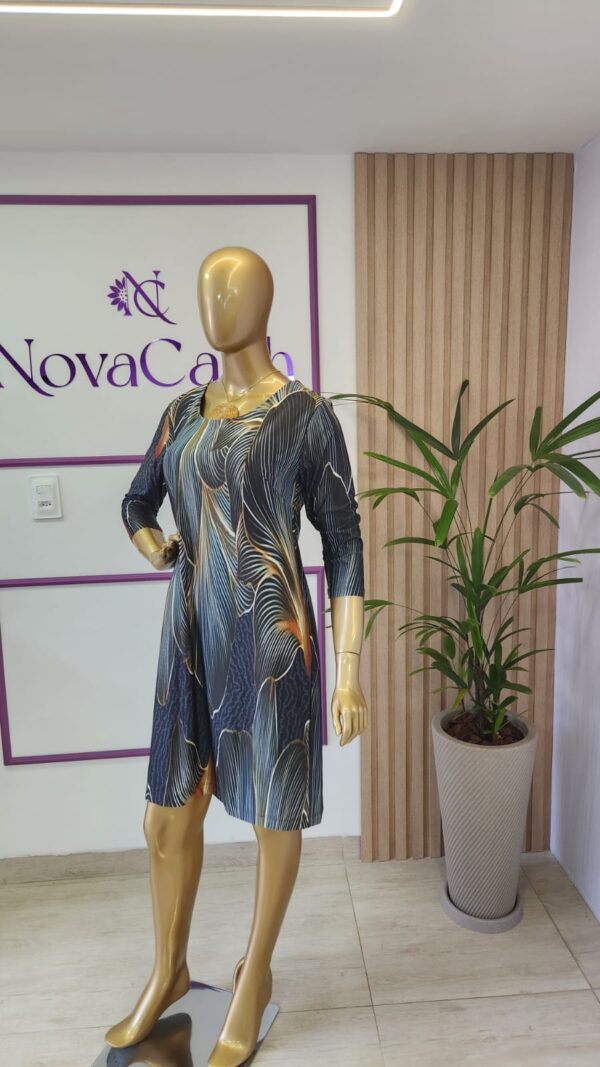 Vestido Túnica Curto em Fluity Cássia - Imagem 3
