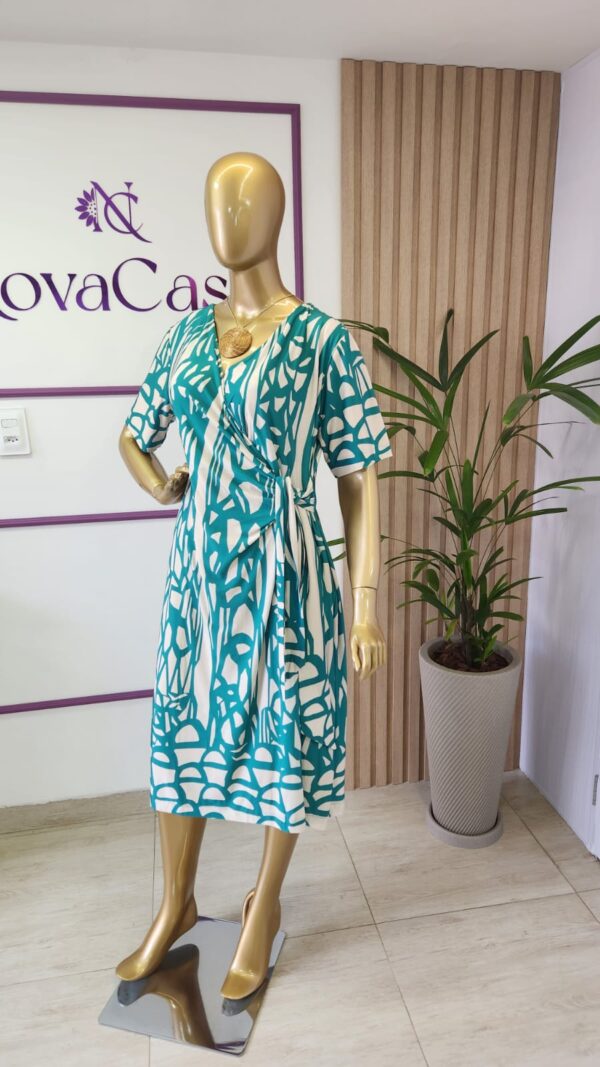 Vestido Curto em Fluity Venice Cachecoeur Estampado - Imagem 3