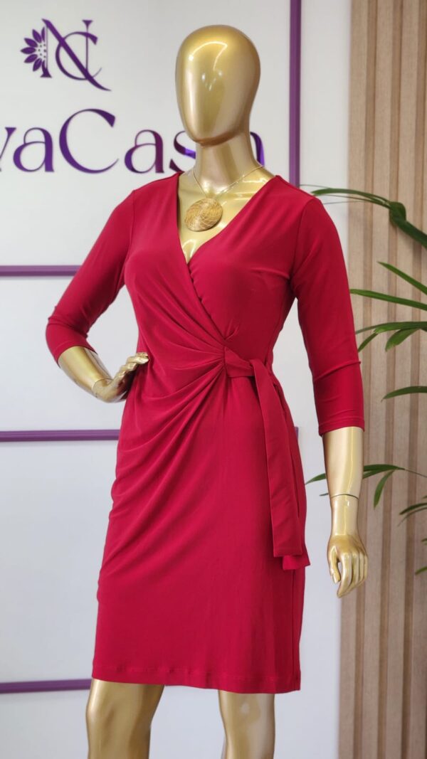 Vestido Cachecoeur Curto Vermelho