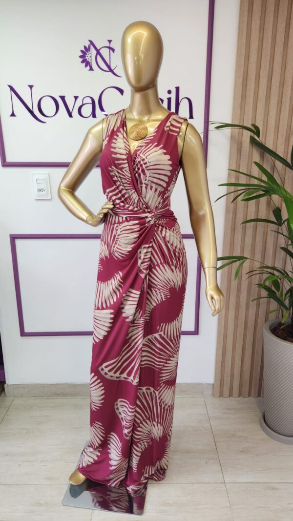 Vestido Longo Fluity Estampado Regata Encanto - Imagem 2