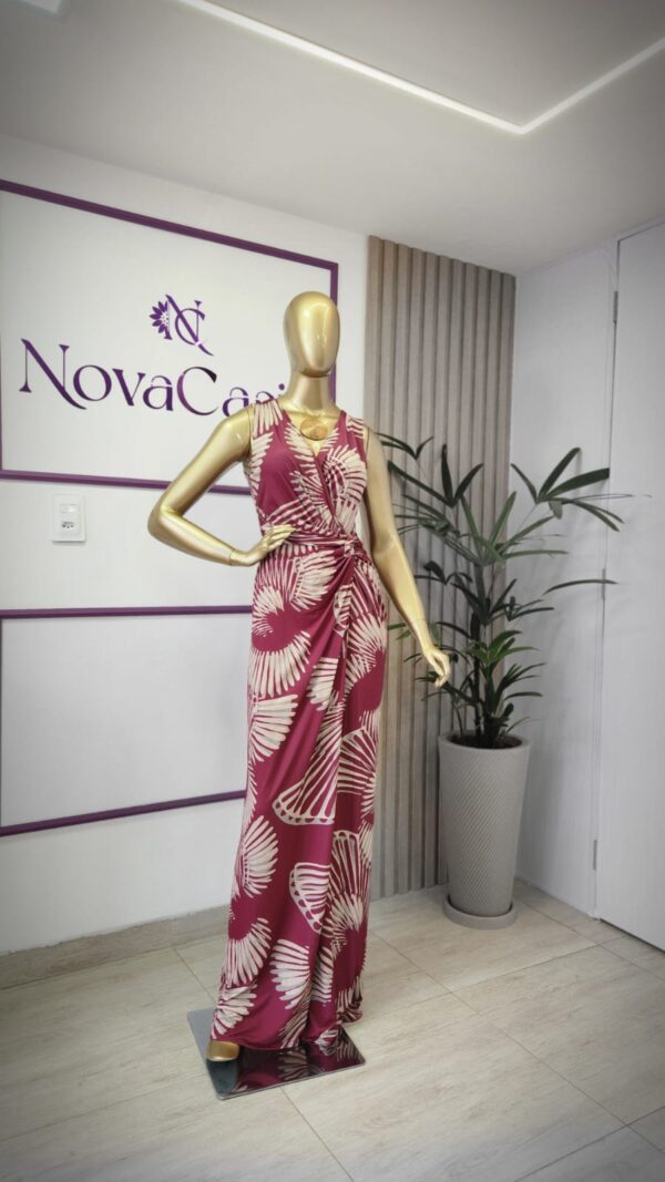 Vestido Longo Fluity Estampado Regata Encanto - Imagem 5