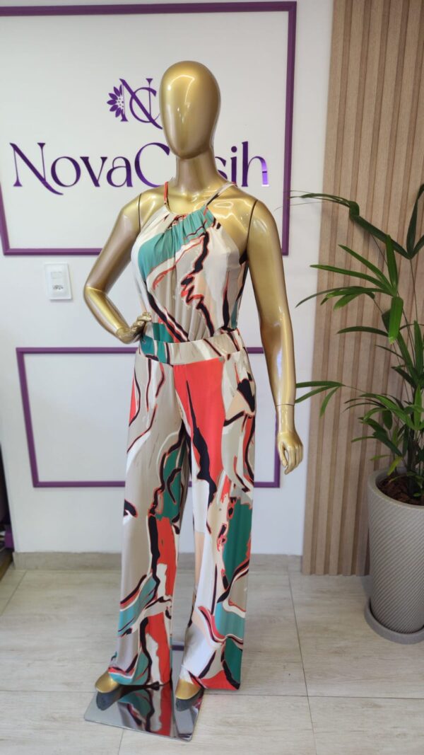 Conjunto Calça e Blusa com Maxicolar em Fluity - Imagem 4