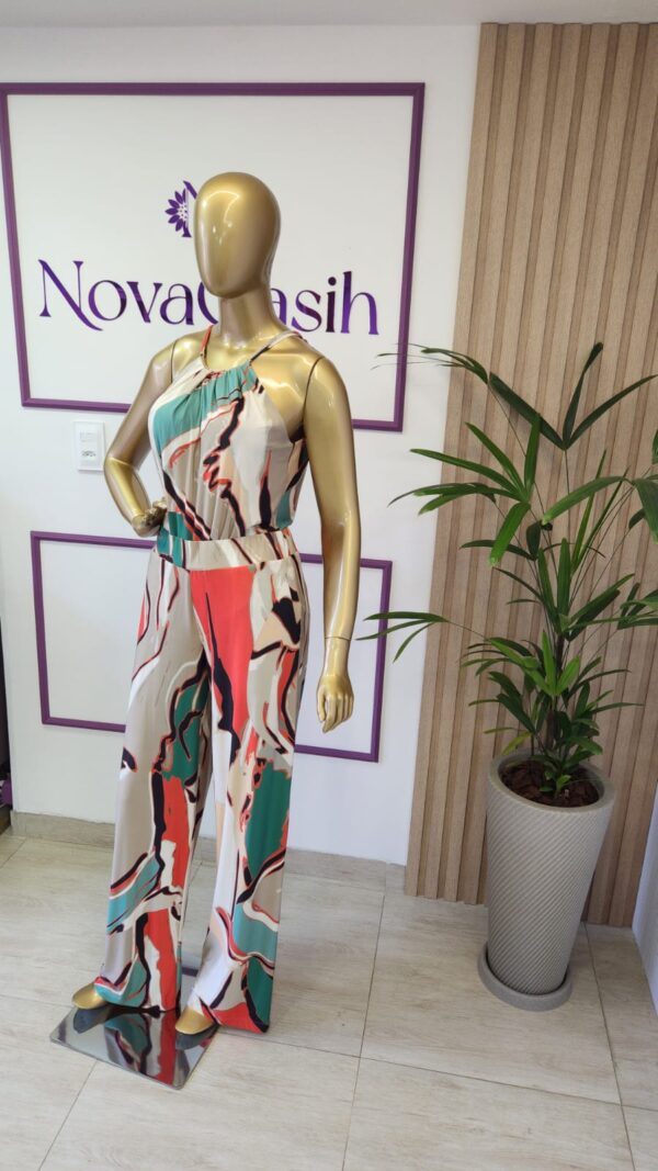 Conjunto Calça e Blusa com Maxicolar em Fluity - Imagem 5