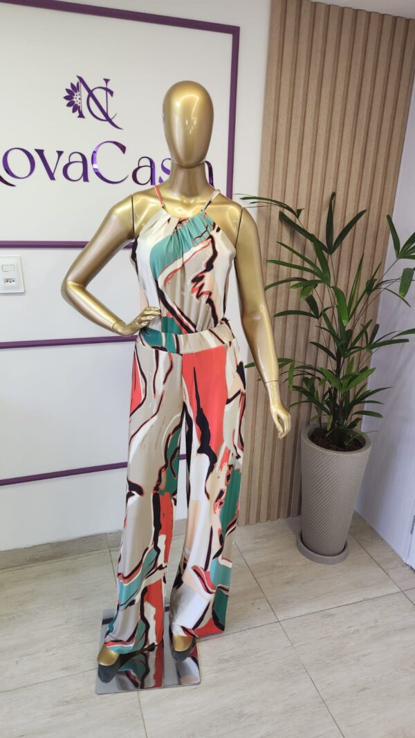 Conjunto Calça e Blusa com Maxicolar em Fluity - Imagem 7