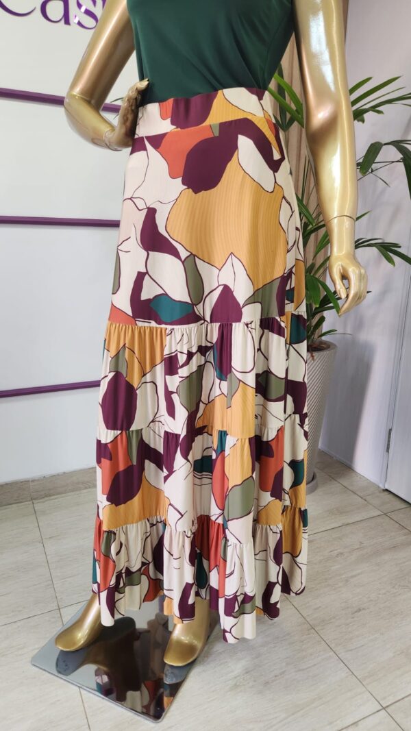 Saia Longa em Fluity Estampada Três Marias - Imagem 4