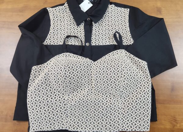 Conjunto Casaco + Cropped Cynthia Plus Size - Imagem 2