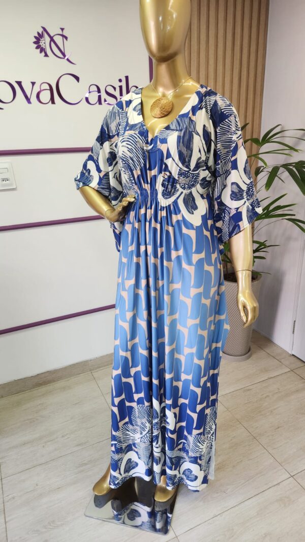 kaftan azul em fluity fashion