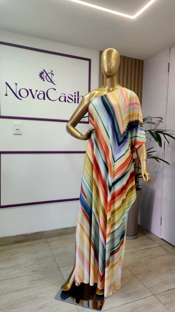 kaftan um ombro fashion fluity