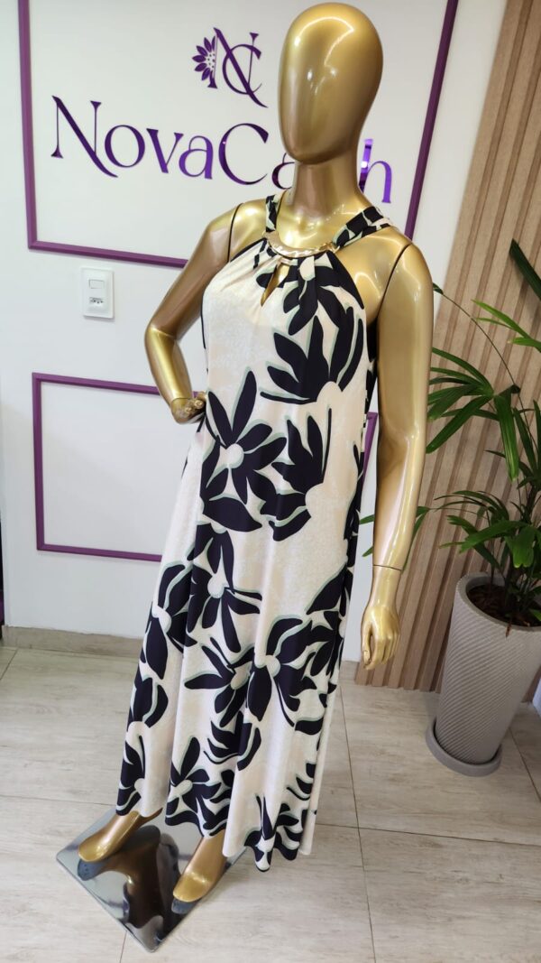 vestido longuete fashion fluity