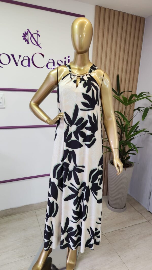 vestido longuete fashion fluity