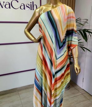 kaftan um ombro fashion fluity