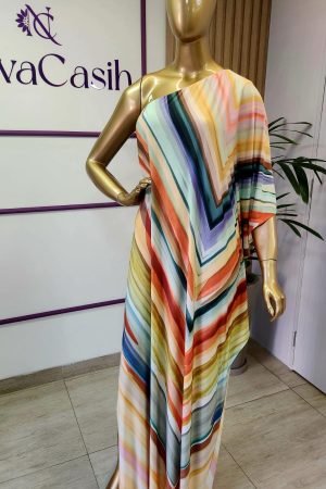 kaftan um ombro fashion fluity