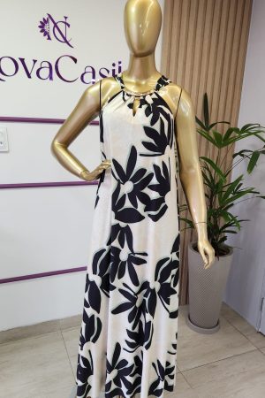 vestido longuete fashion fluity